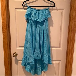 Hi-low strapless dress from Greece!!